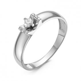 Золотое кольцо КЮЗ Del'ta DБР111201б с бриллиантом DБР111201б фото