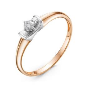 Золотое кольцо КЮЗ Del'ta DБР111203 с бриллиантом DБР111203 фото