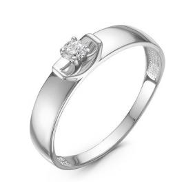 Золотое кольцо КЮЗ Del'ta DБР111207б с бриллиантом DБР111207б фото