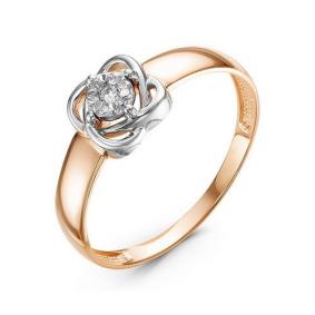 Золотое кольцо КЮЗ Del'ta DБР111230 с бриллиантом DБР111230 фото