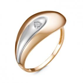 Золотое кольцо КЮЗ Del'ta DБР111255 с бриллиантом DБР111255 фото
