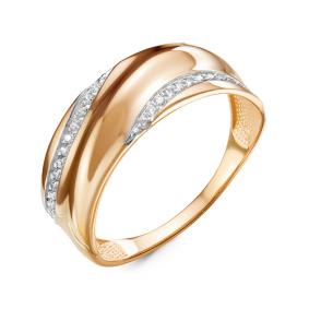 Золотое кольцо КЮЗ Del'ta DБР111264 с бриллиантом DБР111264 фото