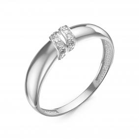 Кольцо из белого золота КЮЗ Del'ta DБР111273б с бриллиантом DБР111273б фото