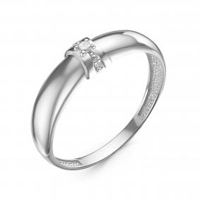 Золотое кольцо КЮЗ Del'ta DБР111274б с бриллиантом DБР111274б фото