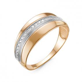Золотое кольцо КЮЗ Del'ta DБР111299 с бриллиантом DБР111299 фото