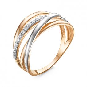 Золотое кольцо КЮЗ Del'ta DБР111340 с бриллиантом DБР111340 фото