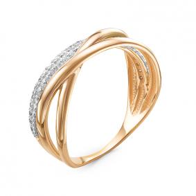 Золотое кольцо КЮЗ Del'ta DБР111342 с бриллиантом DБР111342 фото