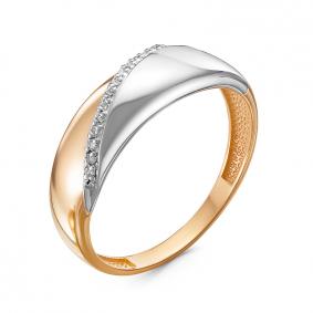 Золотое кольцо КЮЗ Del'ta DБР111346 с бриллиантом DБР111346 фото