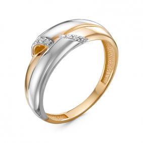 Золотое кольцо КЮЗ Del'ta DБР111349 с бриллиантом DБР111349 фото