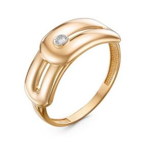 Золотое кольцо КЮЗ Del'ta DБР111355 с бриллиантом DБР111355 фото