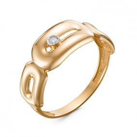 Золотое кольцо КЮЗ Del'ta DБР111358 с бриллиантом DБР111358 фото