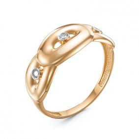 Золотое кольцо КЮЗ Del'ta DБР111360 с бриллиантом DБР111360 фото