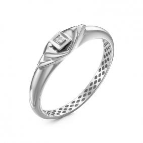 Кольцо из белого золота КЮЗ Del'ta DБР111383рб с бриллиантом DБР111383рб фото