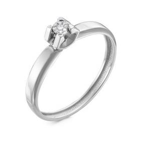 Кольцо из белого золота КЮЗ Del'ta DБР111478рб с бриллиантом DБР111478рб фото