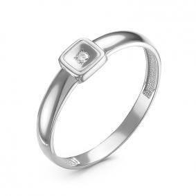 Золотое кольцо КЮЗ Del'ta DБР111508б с бриллиантом DБР111508б фото