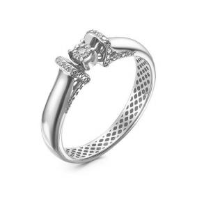 Кольцо из белого золота КЮЗ Del'ta DБР111522рб с бриллиантом DБР111522рб фото