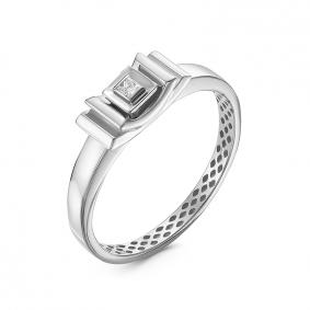 Кольцо из белого золота КЮЗ Del'ta DБР111526рб с бриллиантом DБР111526рб фото