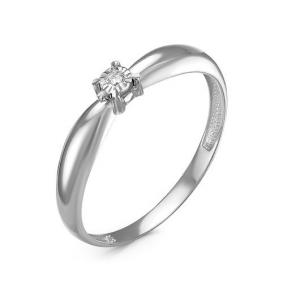 Кольцо из белого золота КЮЗ Del'ta DБР111563б с бриллиантом DБР111563б фото