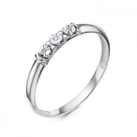 Кольцо из белого золота КЮЗ Del'ta DБР111564б с бриллиантом DБР111564б фото