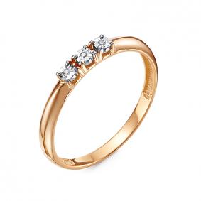 Золотое кольцо КЮЗ Del'ta DБР111565 с бриллиантом DБР111565 фото