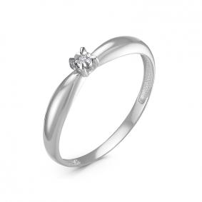 Золотое кольцо КЮЗ Del'ta DБР111575б с бриллиантом DБР111575б фото