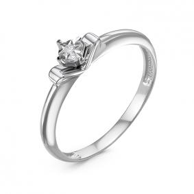 Золотое кольцо КЮЗ Del'ta DБР111601б с бриллиантом DБР111601б фото