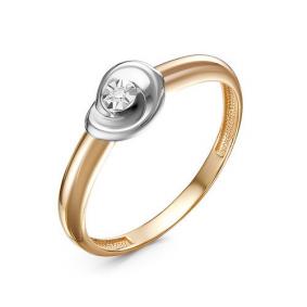 Золотое кольцо КЮЗ Del'ta DБР111644 с бриллиантом DБР111644 фото