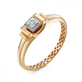 Золотое кольцо КЮЗ Del'ta DБР111699р с бриллиантом DБР111699р фото