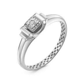 Кольцо из белого золота КЮЗ Del'ta DБР111699рб с бриллиантом DБР111699рб фото