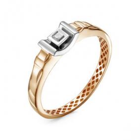 Золотое кольцо КЮЗ Del'ta DБР111701р с бриллиантом DБР111701р фото