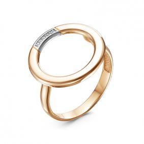 Золотое кольцо КЮЗ Del'ta DБР111722 с бриллиантом DБР111722 фото