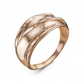 Золотое кольцо КЮЗ Del'ta DБР111755 с бриллиантом DБР111755 фото