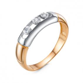 Золотое кольцо КЮЗ Del'ta DБР111773 с бриллиантом DБР111773 фото