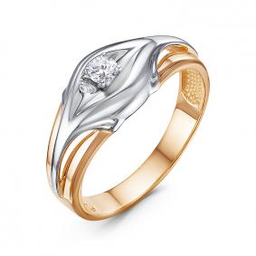 Золотое кольцо КЮЗ Del'ta DБР111818 с бриллиантом DБР111818 фото