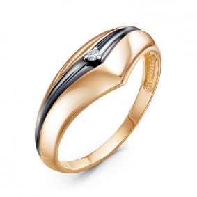 Золотое кольцо КЮЗ Del'ta DБР111829 с бриллиантом DБР111829 фото