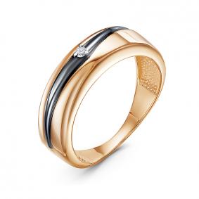 Золотое кольцо КЮЗ Del'ta DБР111830 с бриллиантом DБР111830 фото