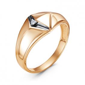 Золотое кольцо КЮЗ Del'ta DБР111833 с бриллиантом DБР111833 фото
