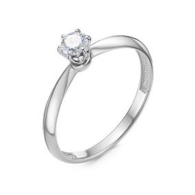 Кольцо из белого золота КЮЗ Del'ta DБР111840б с бриллиантом DБР111840б фото