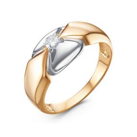 Золотое кольцо КЮЗ Del'ta DБР111846 с бриллиантом DБР111846 фото