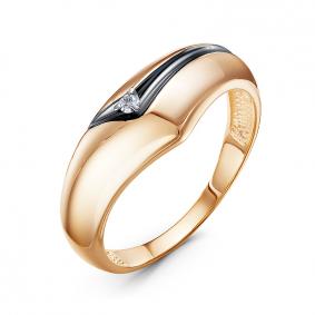 Золотое кольцо КЮЗ Del'ta DБР111852 с бриллиантом DБР111852 фото