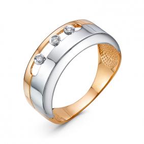 Золотое кольцо КЮЗ Del'ta DБР111868 с бриллиантом DБР111868 фото