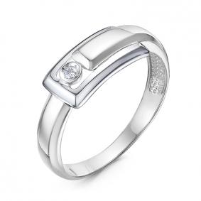 Кольцо из белого золота КЮЗ Del'ta DБР111870б с бриллиантом DБР111870б фото