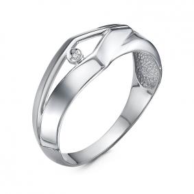 Кольцо из белого золота КЮЗ Del'ta DБР111872б с бриллиантом DБР111872б фото