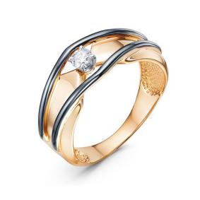 Золотое кольцо КЮЗ Del'ta DБР111893 с бриллиантом DБР111893 фото