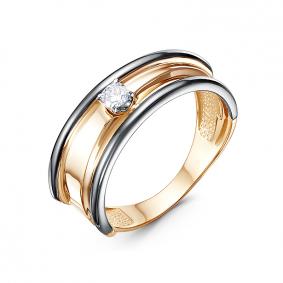 Золотое кольцо КЮЗ Del'ta DБР111902 с бриллиантом DБР111902 фото