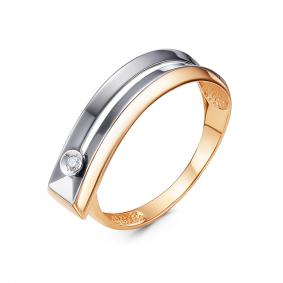 Золотое кольцо КЮЗ Del'ta DБР111919 с бриллиантом DБР111919 фото