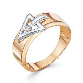 Золотое кольцо КЮЗ Del'ta DБР111931 с бриллиантом DБР111931 фото