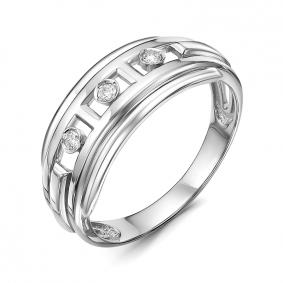 Кольцо из белого золота КЮЗ Del'ta DБР111934б с бриллиантом DБР111934б фото