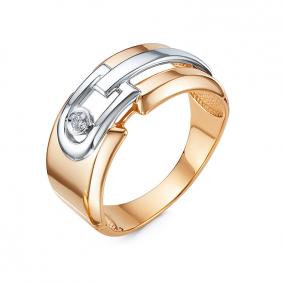 Золотое кольцо КЮЗ Del'ta DБР111935 с бриллиантом DБР111935 фото