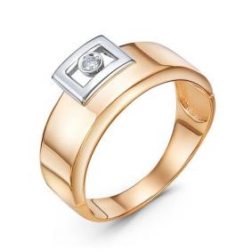 Золотое кольцо КЮЗ Del'ta DБР111936 с бриллиантом DБР111936 фото